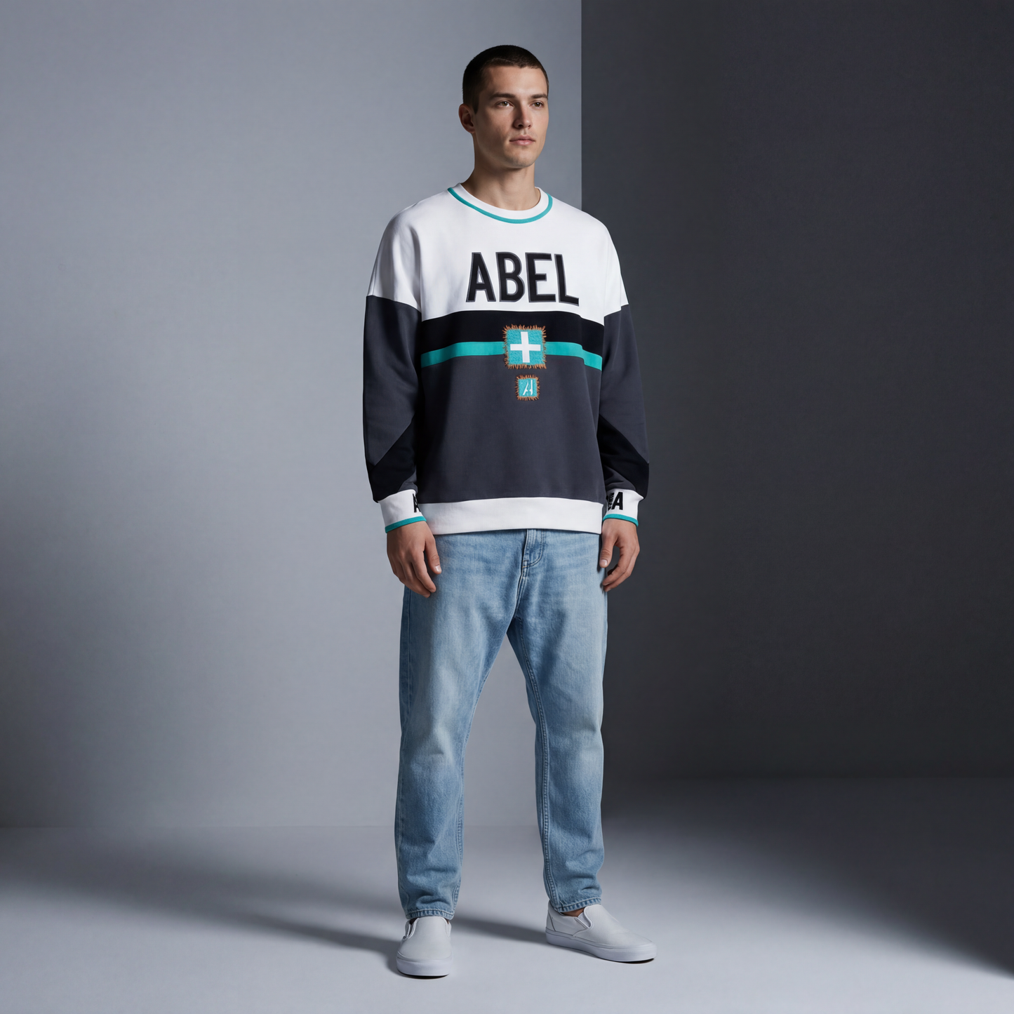 UNISEX ABEL MEDICAL PATCH CREW NECK SWEATSHIRT - Borrow