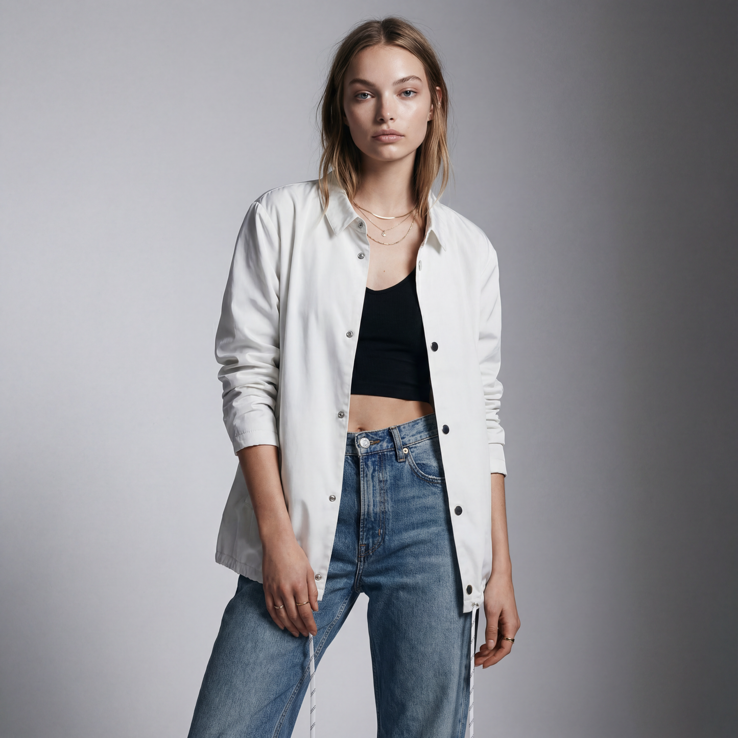 UNISEX RAVEN SNAP FRONT GOLF JACKET - Borrow