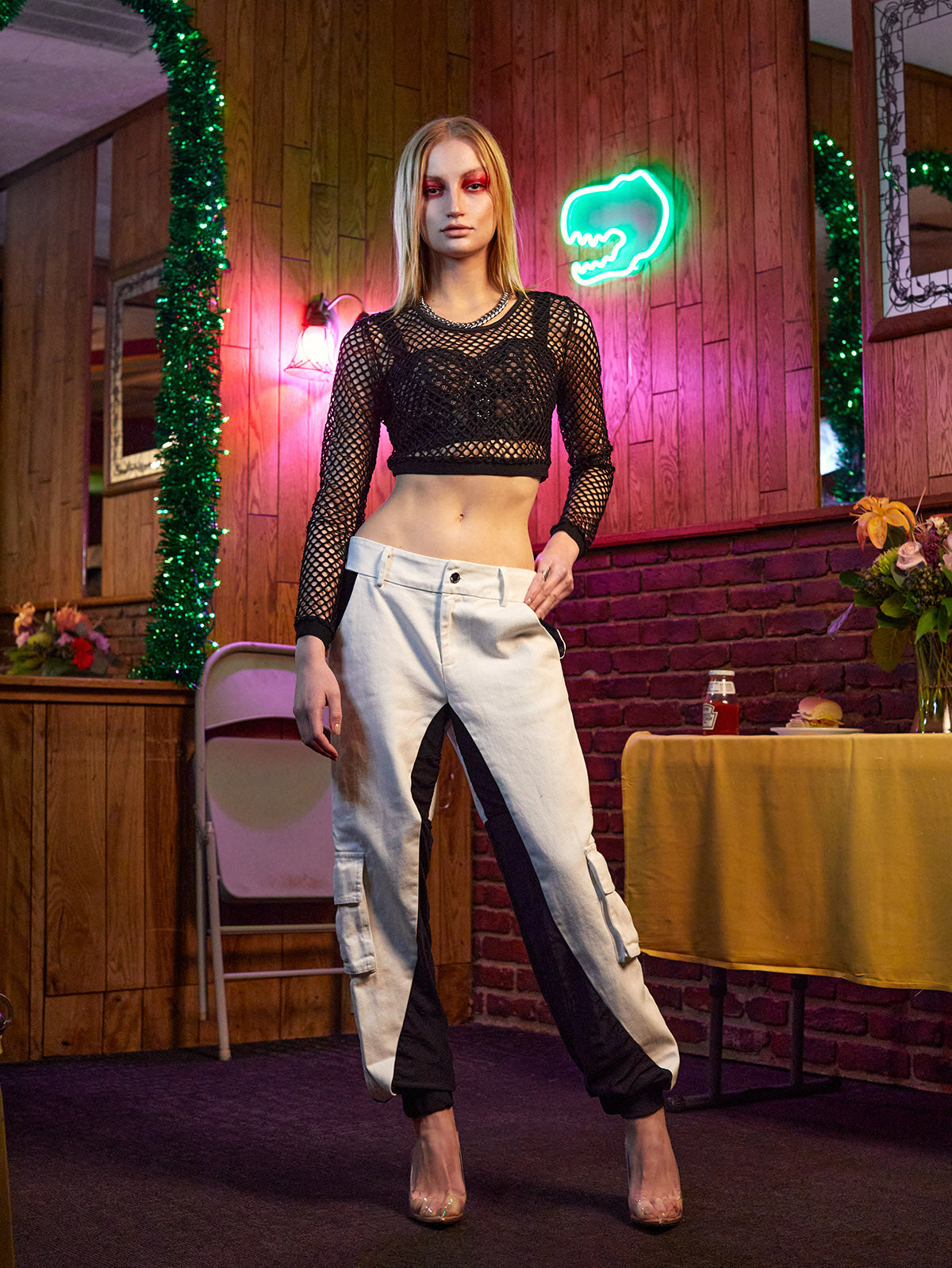 COMBO CARGO PANT WITH ELASTIC CUFF