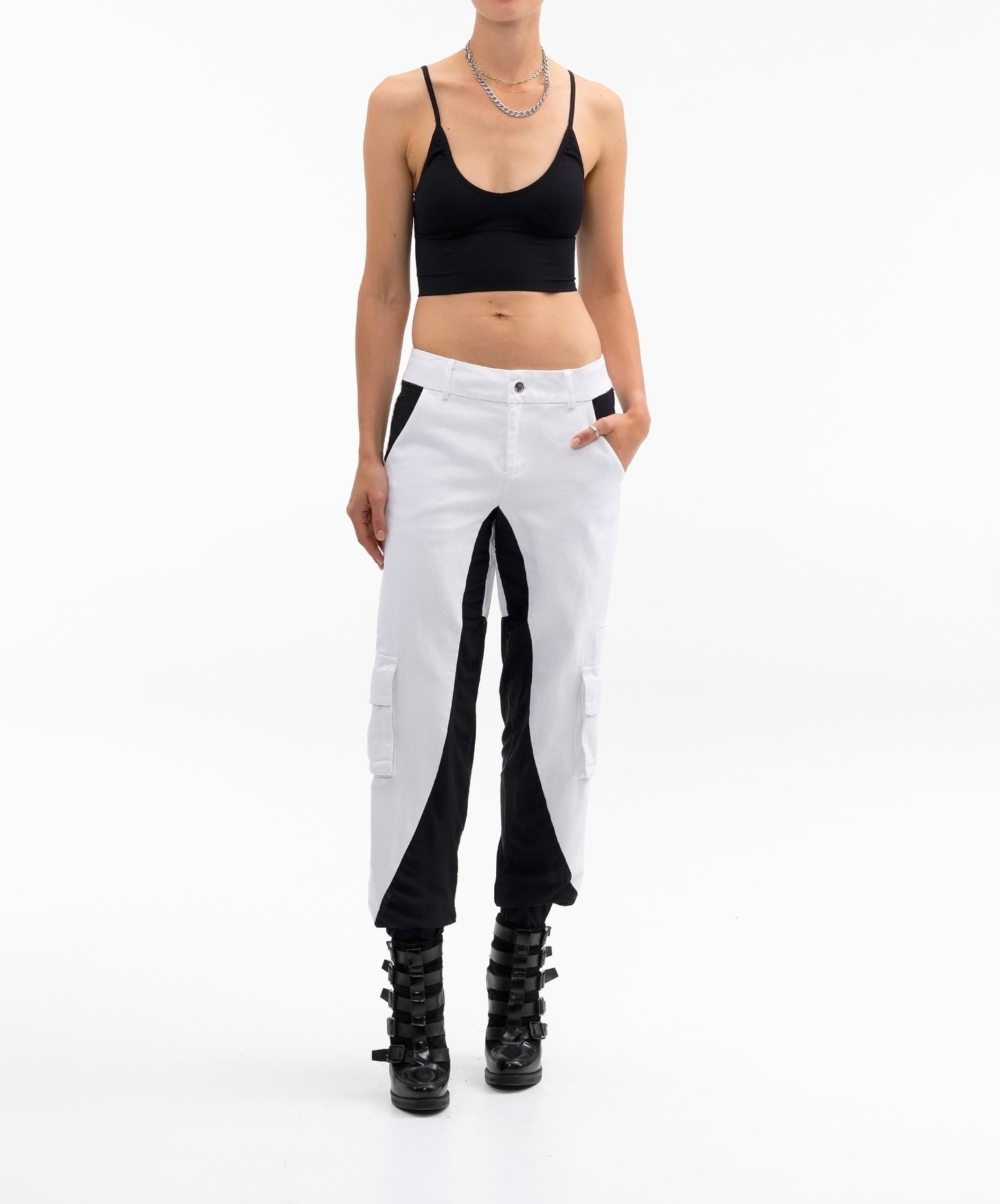 COMBO CARGO PANT WITH ELASTIC CUFF