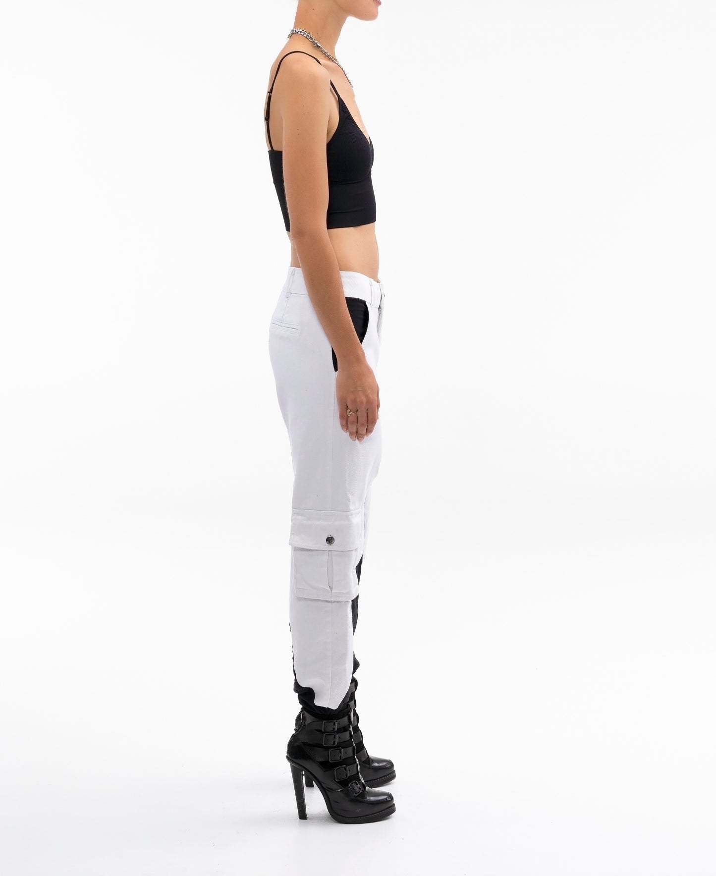 COMBO CARGO PANT WITH ELASTIC CUFF