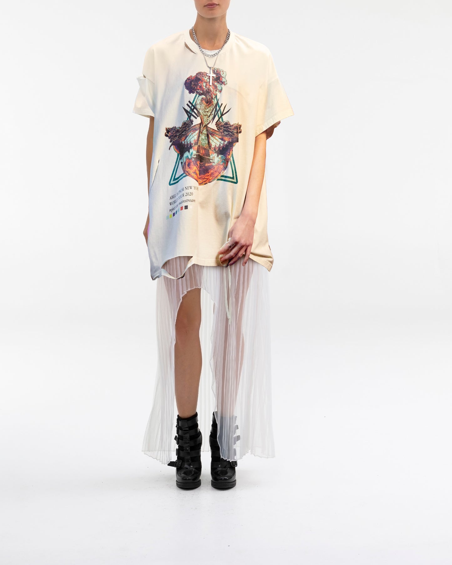 UNISEX CARNATION DISTRESSED TEE