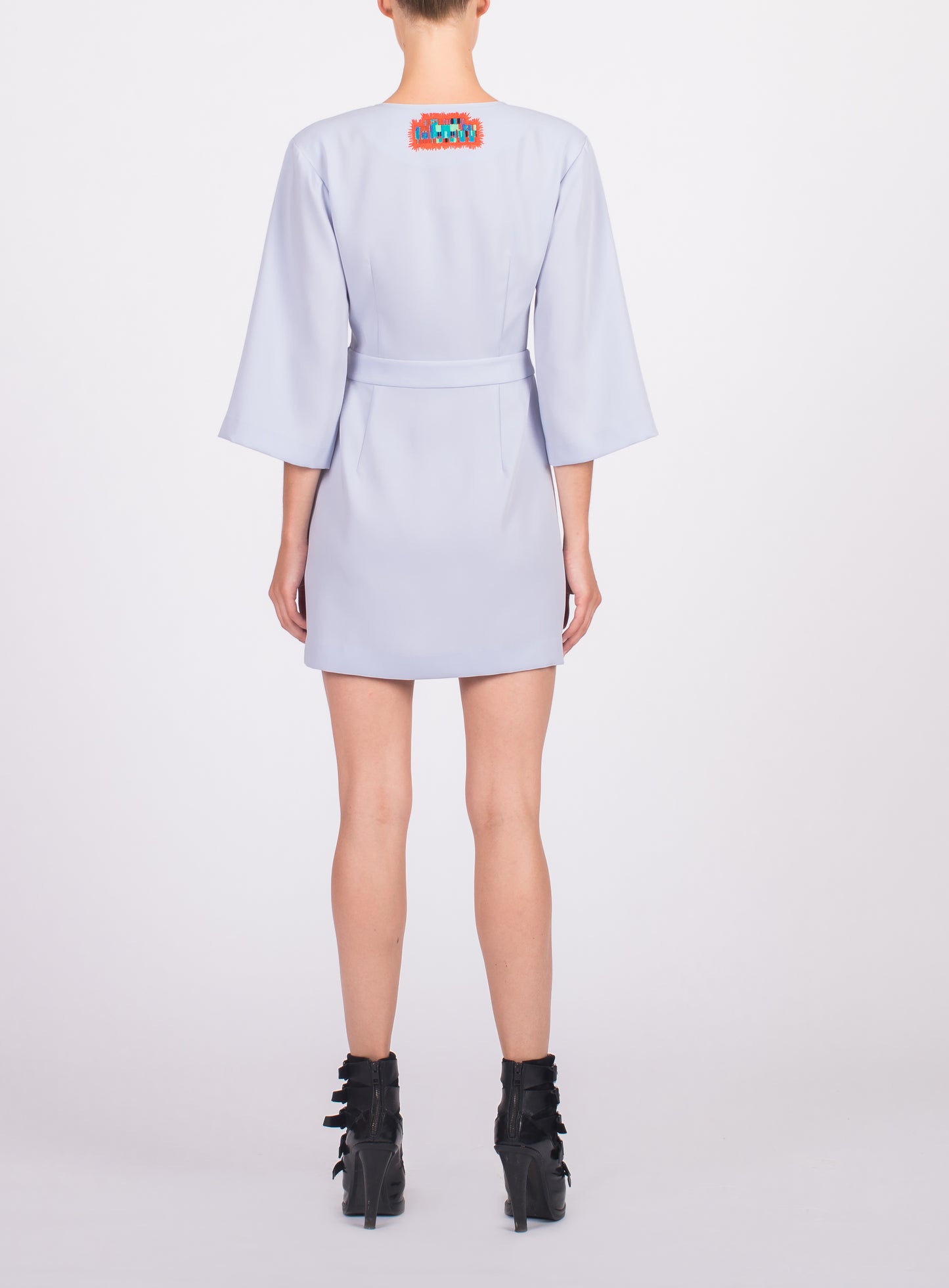 BUTTON FRONT SHORT DRESS
