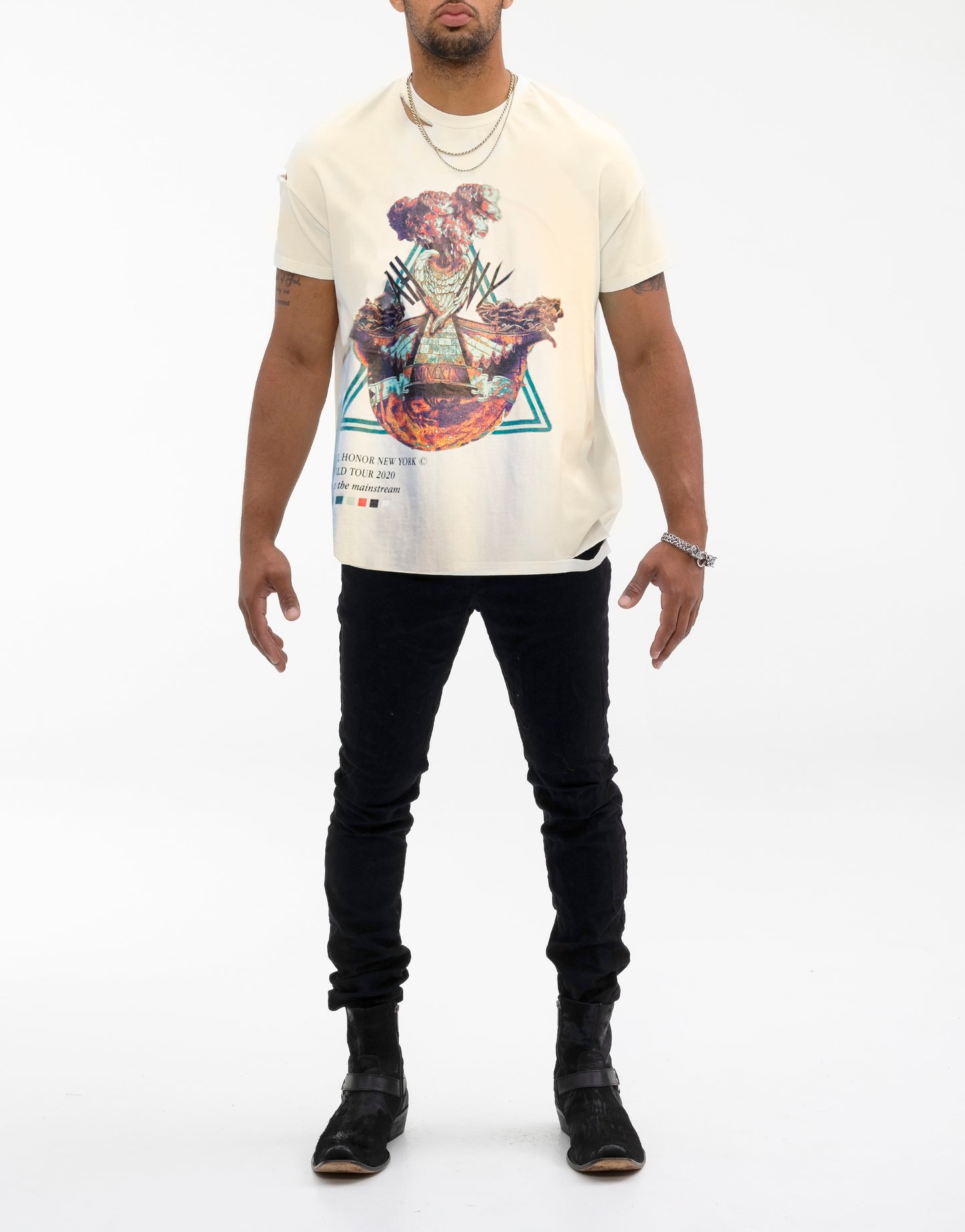 UNISEX CARNATION DISTRESSED TEE