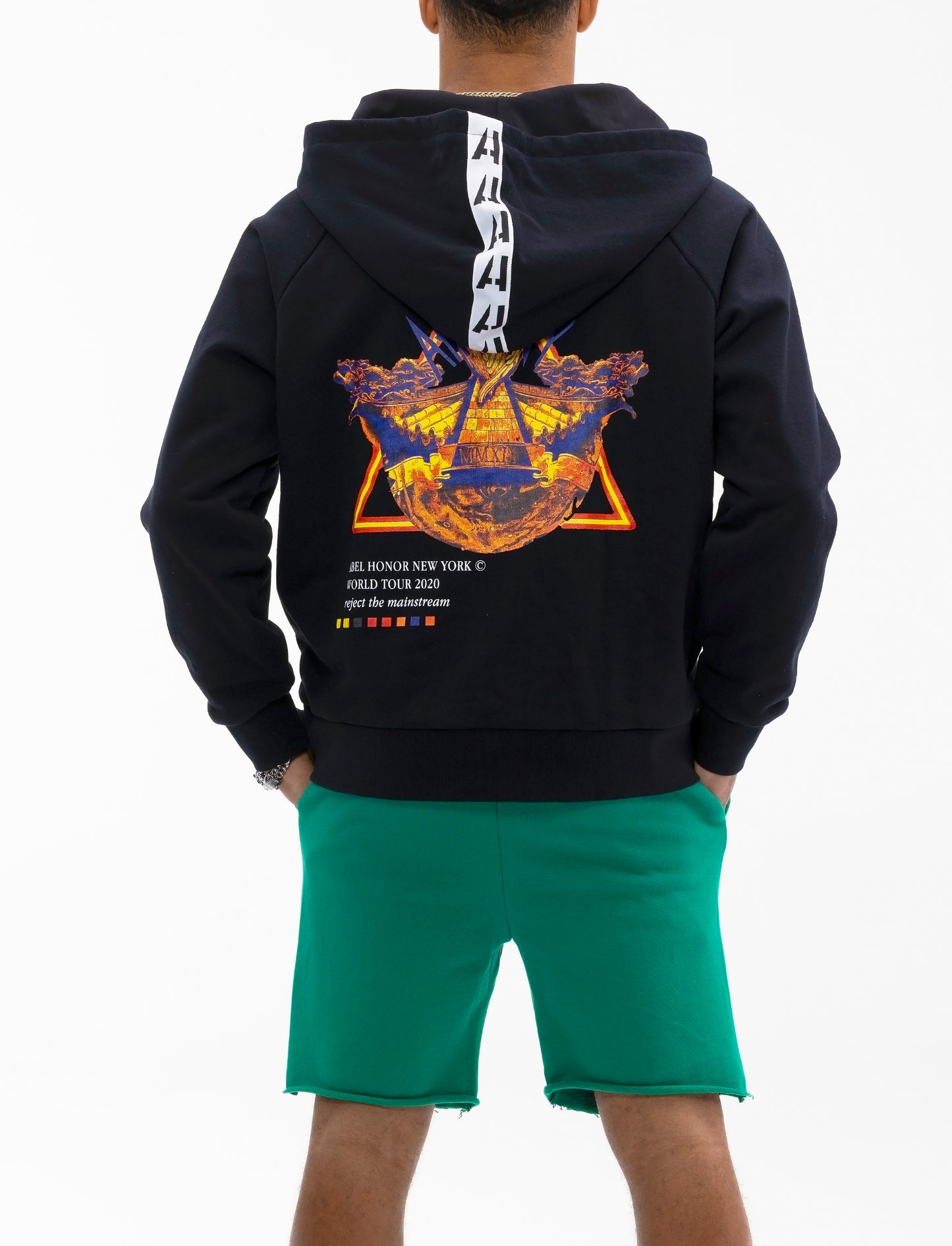 UNISEX RAVEN CREST MESH LINED SHORTS