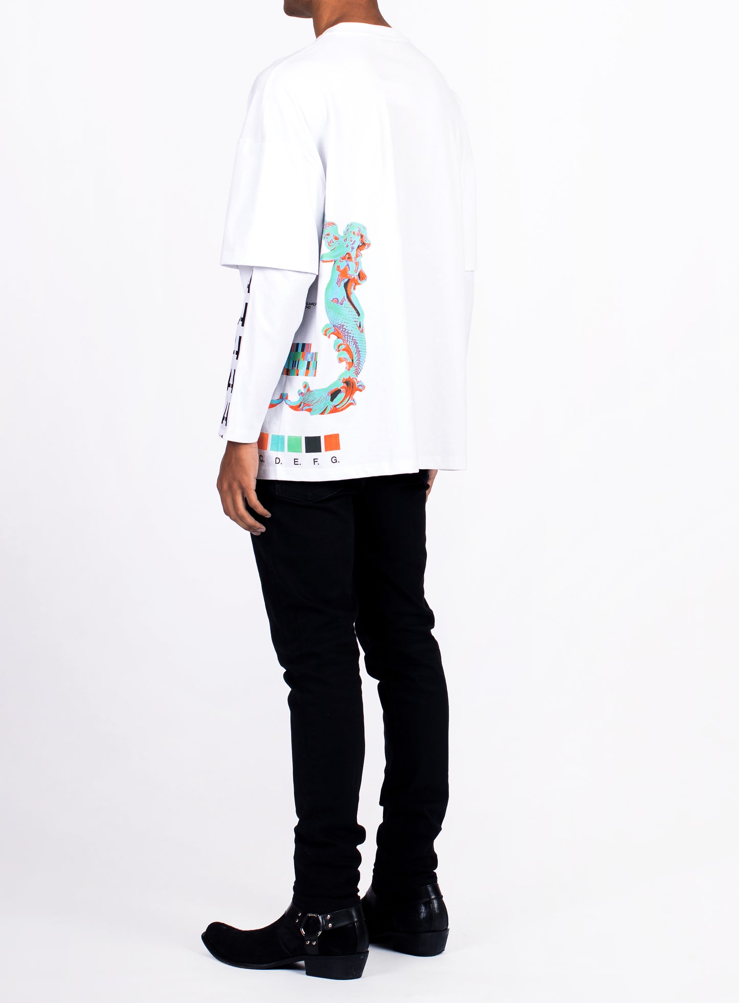 UNISEX LONG SLEEVE RIBBON ANGEL TEE