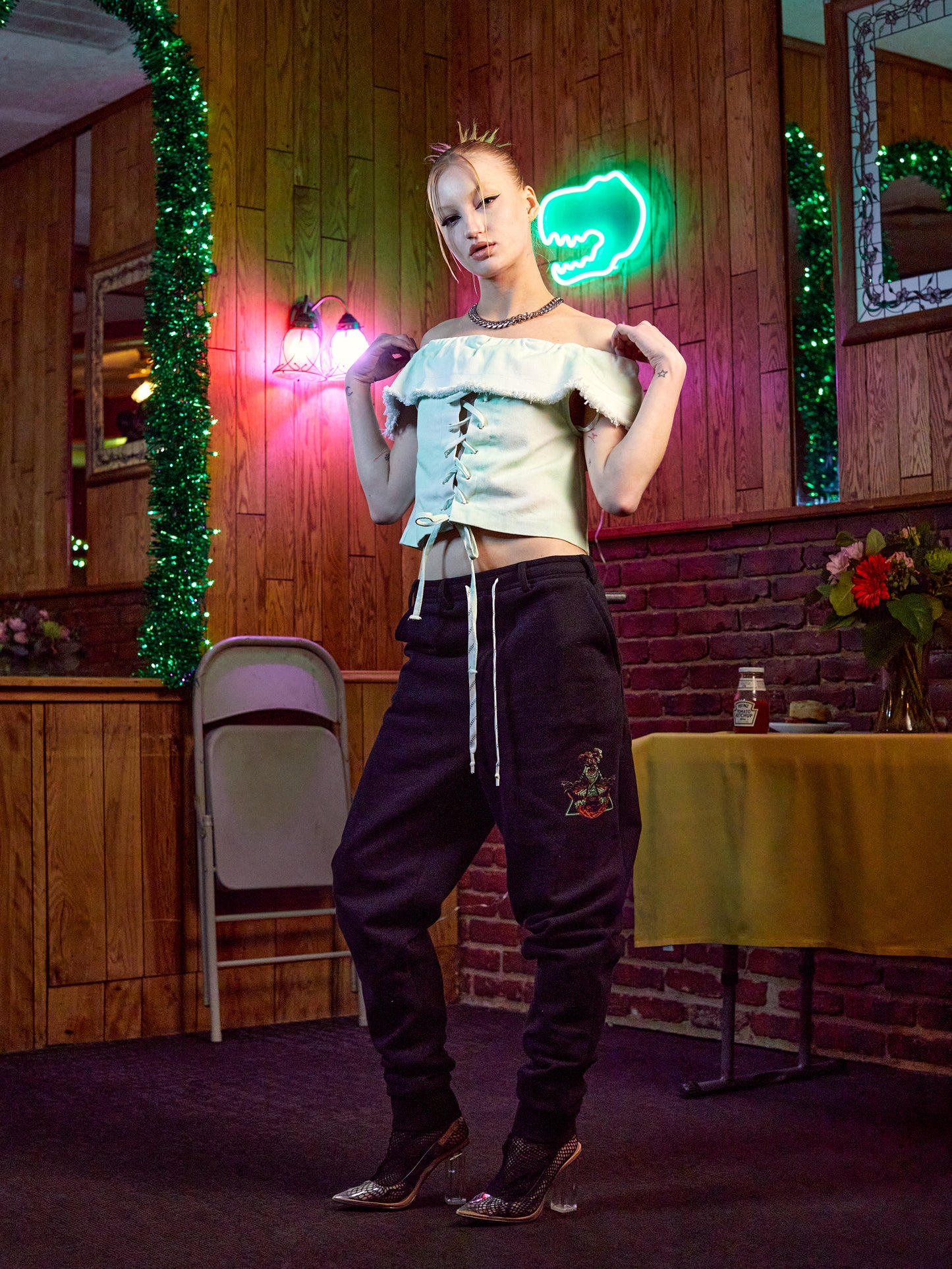 UNISEX CARNATION MESH LINED PANT