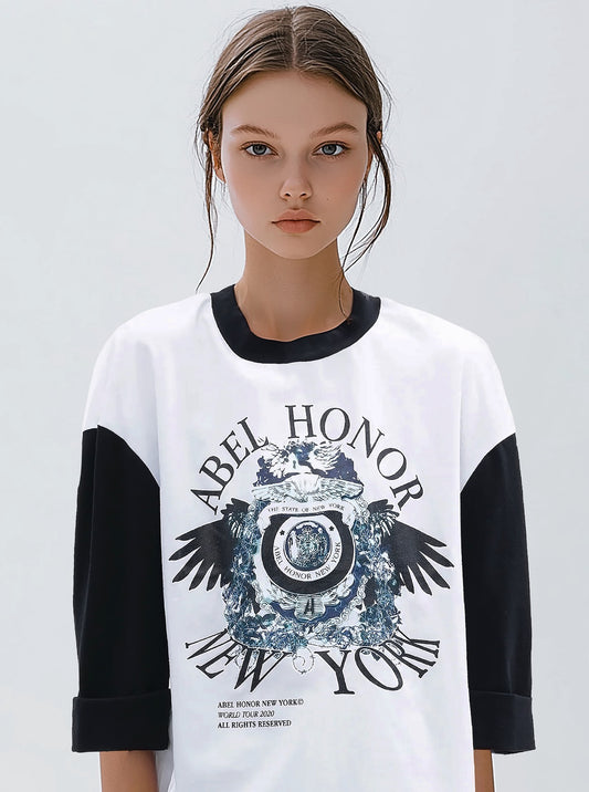 UNISEX RAVEN CREST BASEBALL TEE