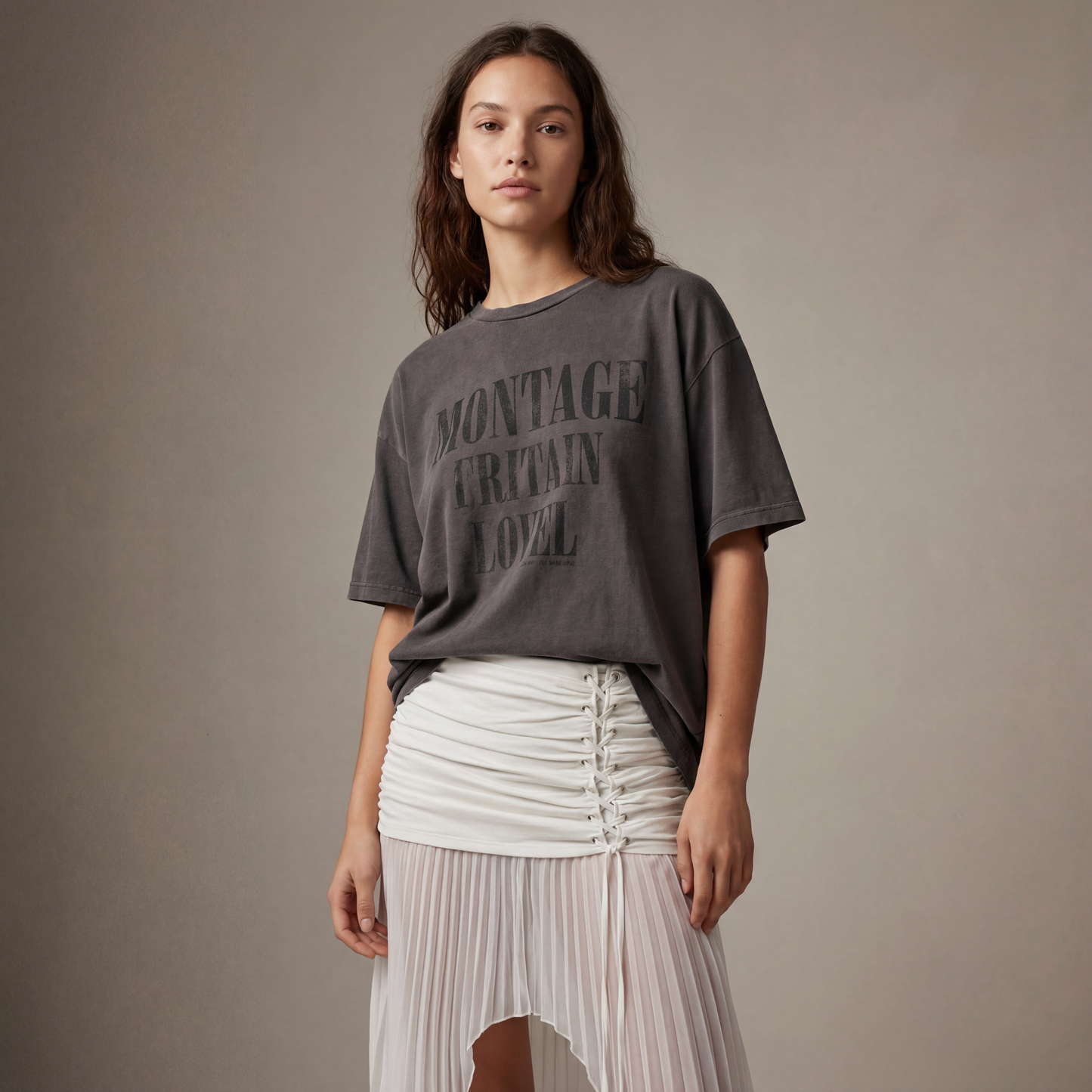 FLOOR LENGTH CUMBER SKIRT