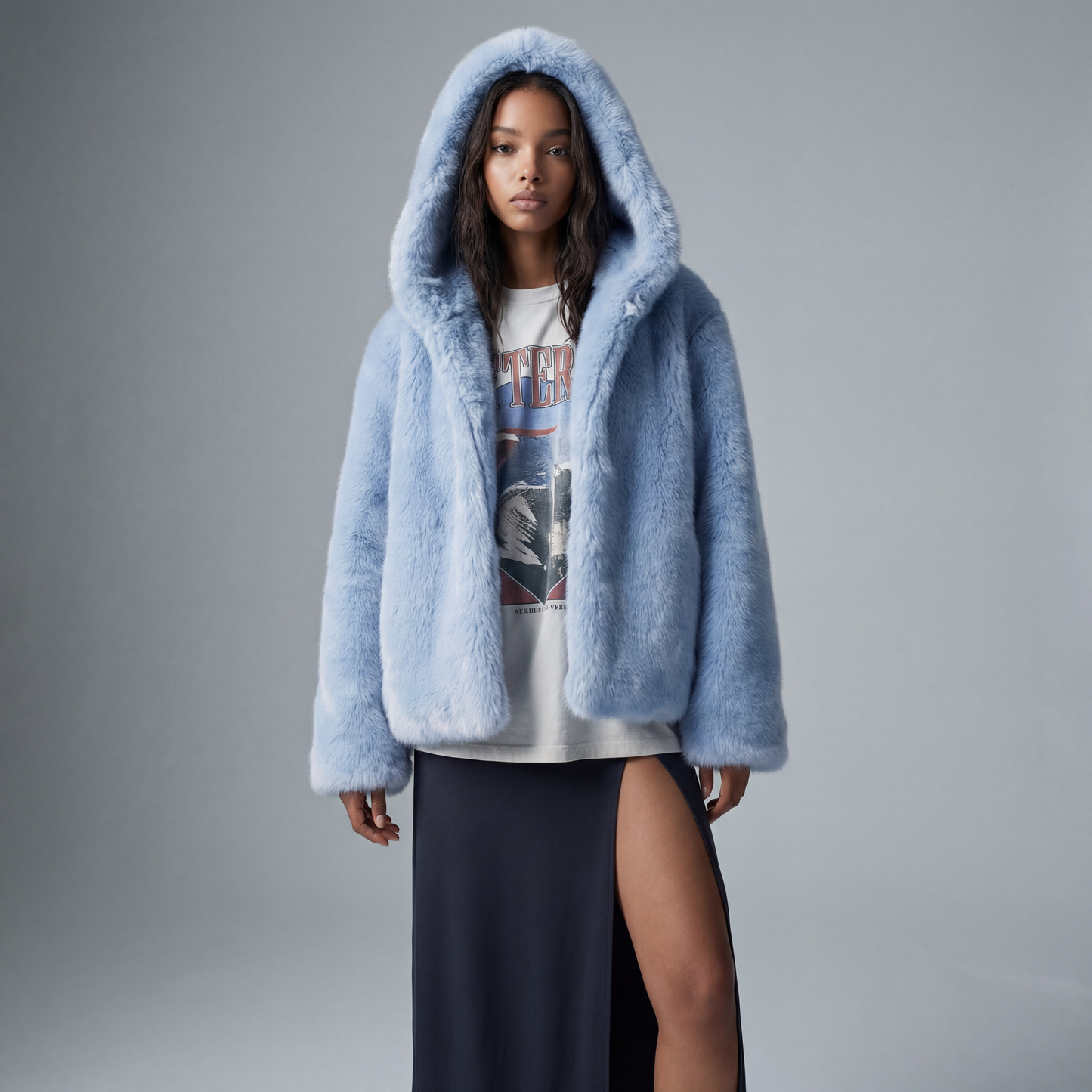 OVERSIZED FUR COAT - Borrow