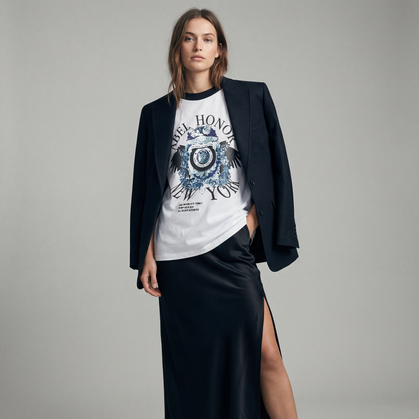 UNISEX RAVEN CREST BASEBALL TEE