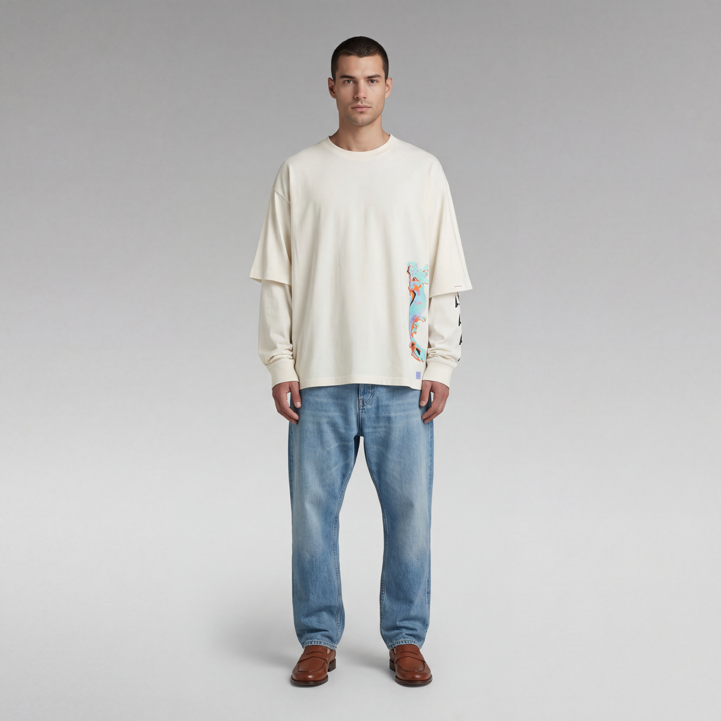 UNISEX LONG SLEEVE RIBBON ANGEL TEE