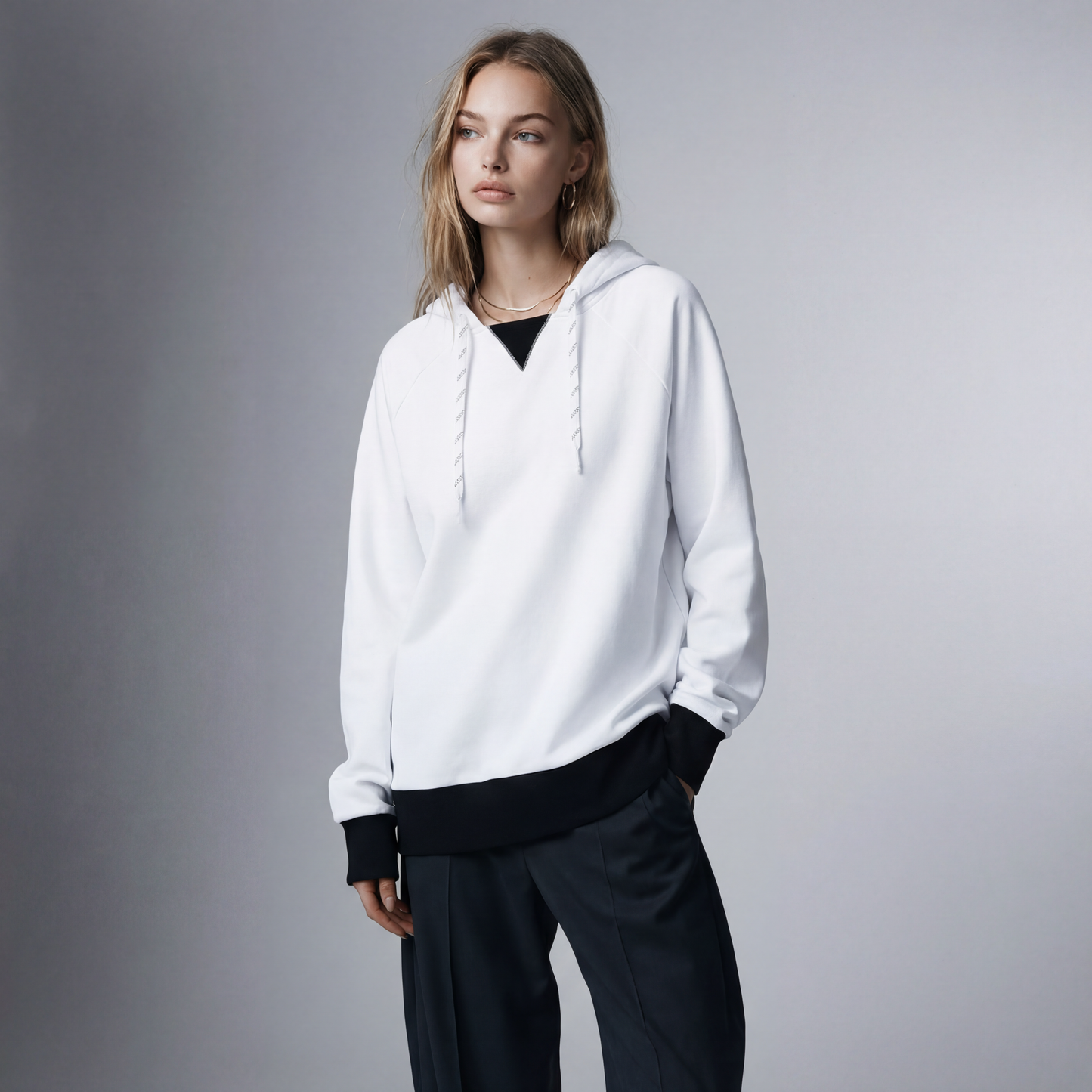 UNISEX RAVEN CREST HOODIE - Borrow