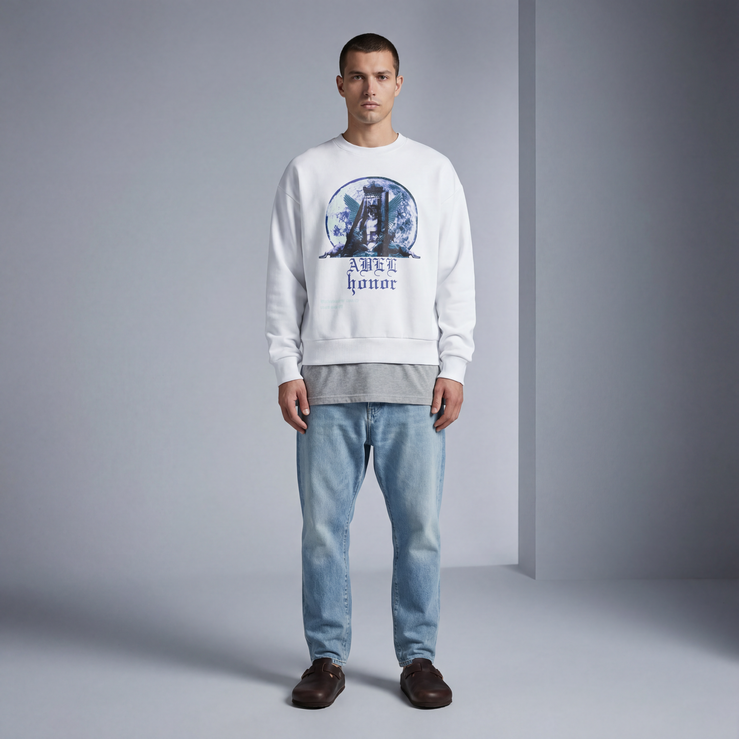 UNISEX ROYAL SHRINE CREWNECK SWEATSHIRT - Borrow
