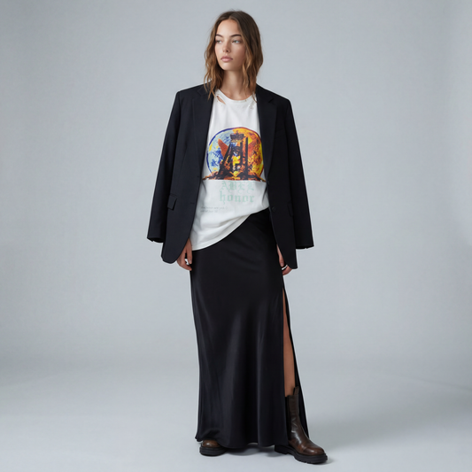 UNISEX RAVEN SHRINE DISTRESSED TEE