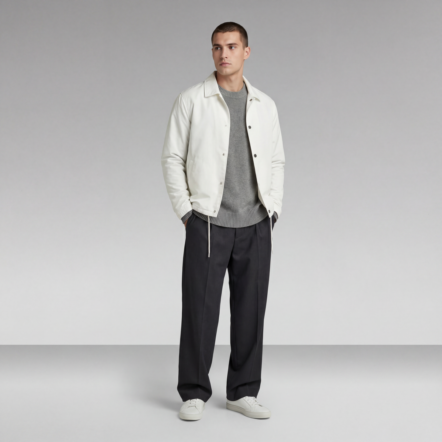 UNISEX RAVEN SNAP FRONT GOLF JACKET - Borrow