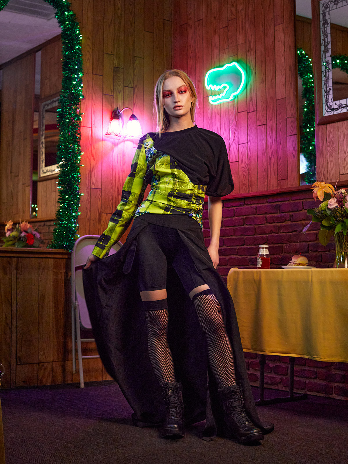 BELTED OVERSKIRT
