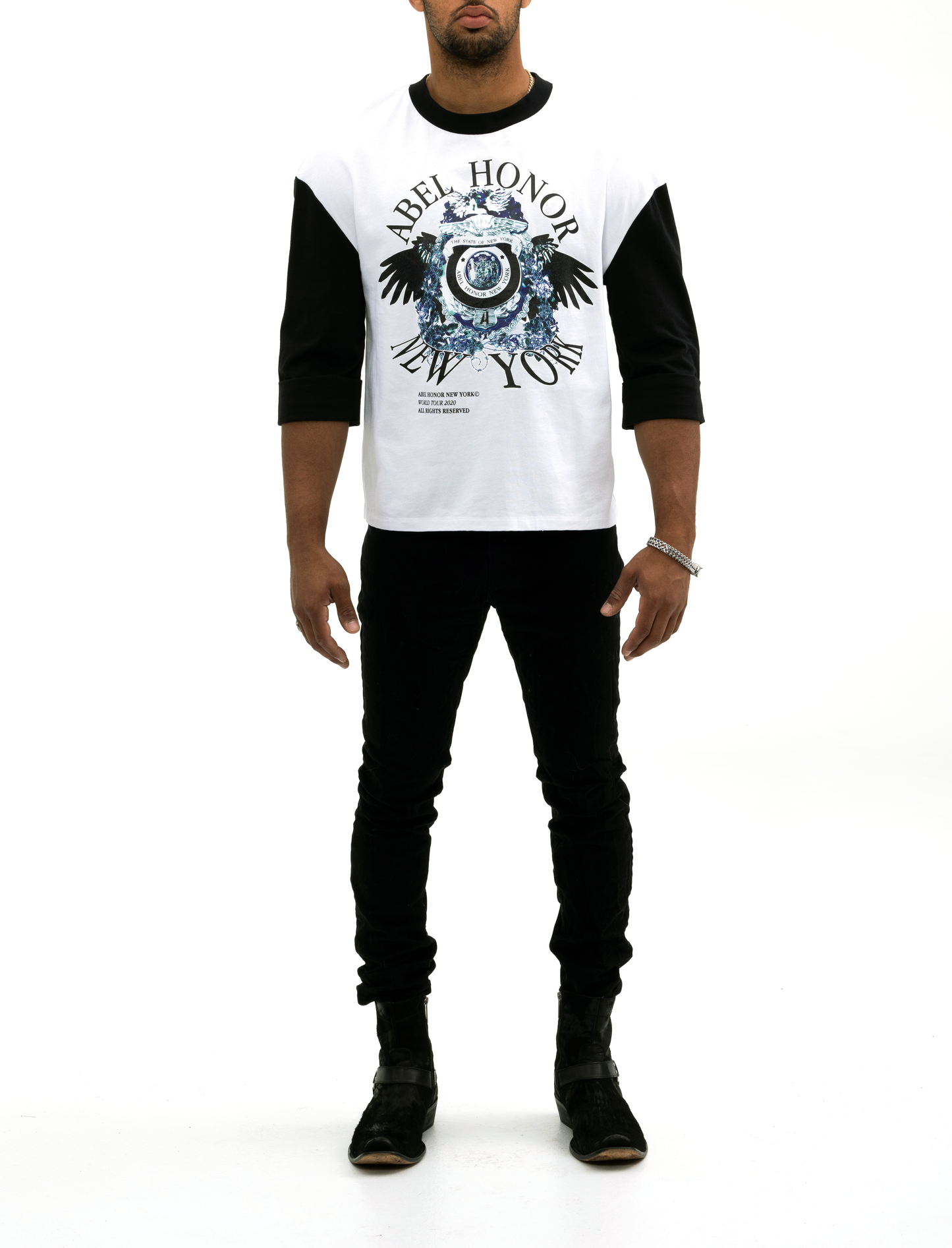 UNISEX RAVEN CREST BASEBALL TEE