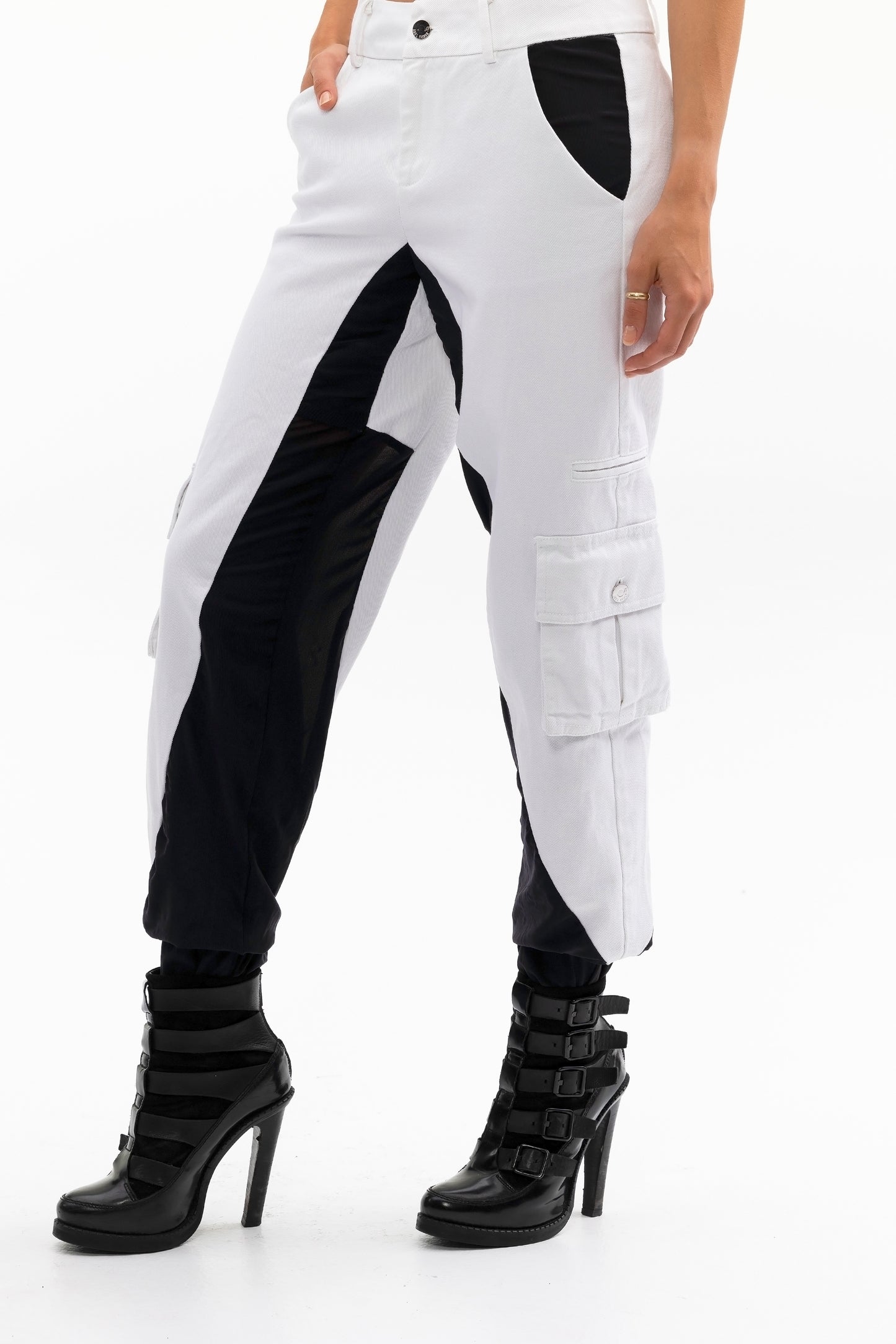 COMBO CARGO PANT WITH ELASTIC CUFF