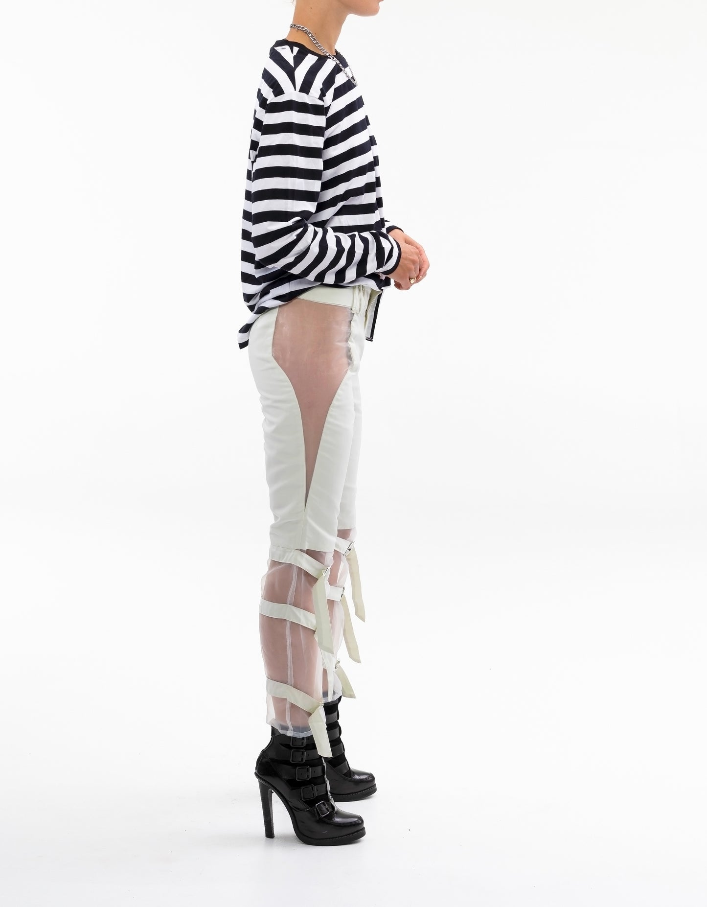 COMBO LEG STRAP PANT