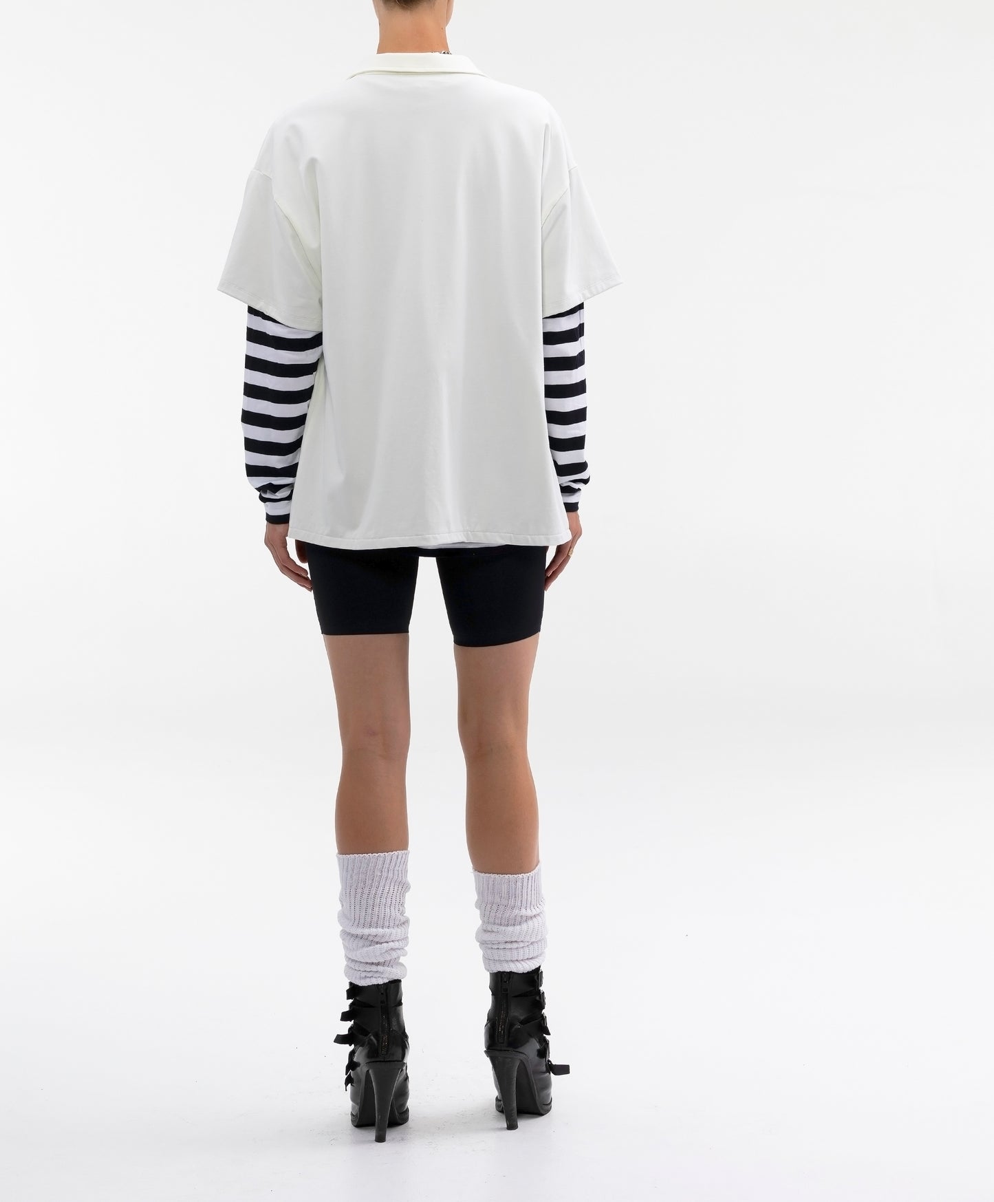 UNISEX RAVEN CREST BUTTON DOWN SHORT SLV SHIRT