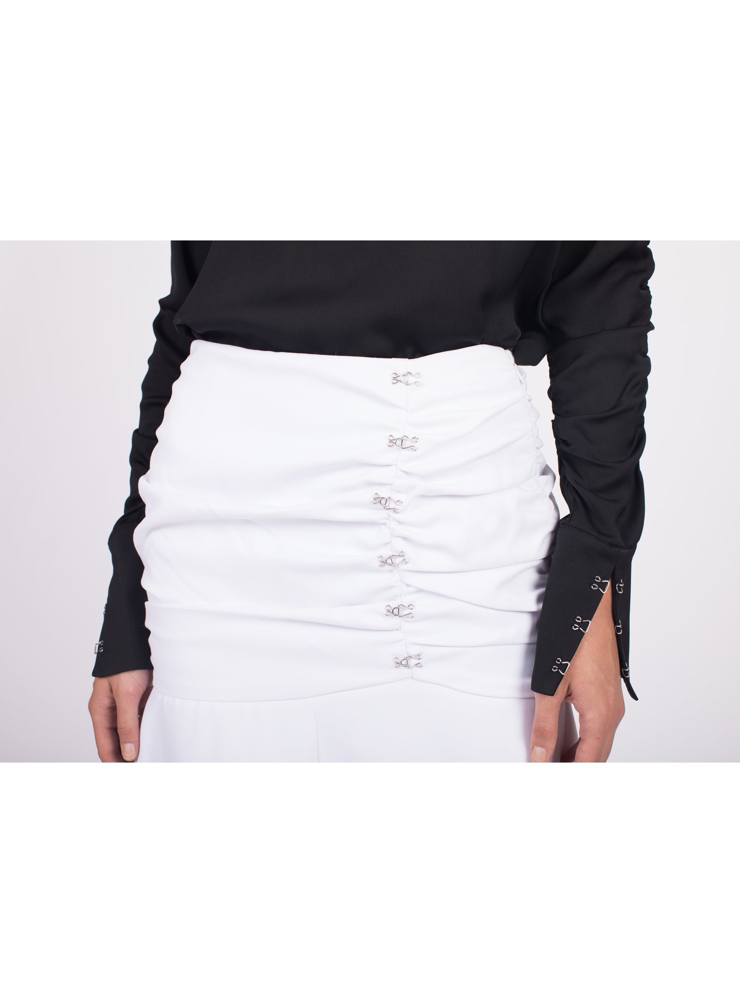 FLOOR LENGTH HOOK AND EYE SKIRT