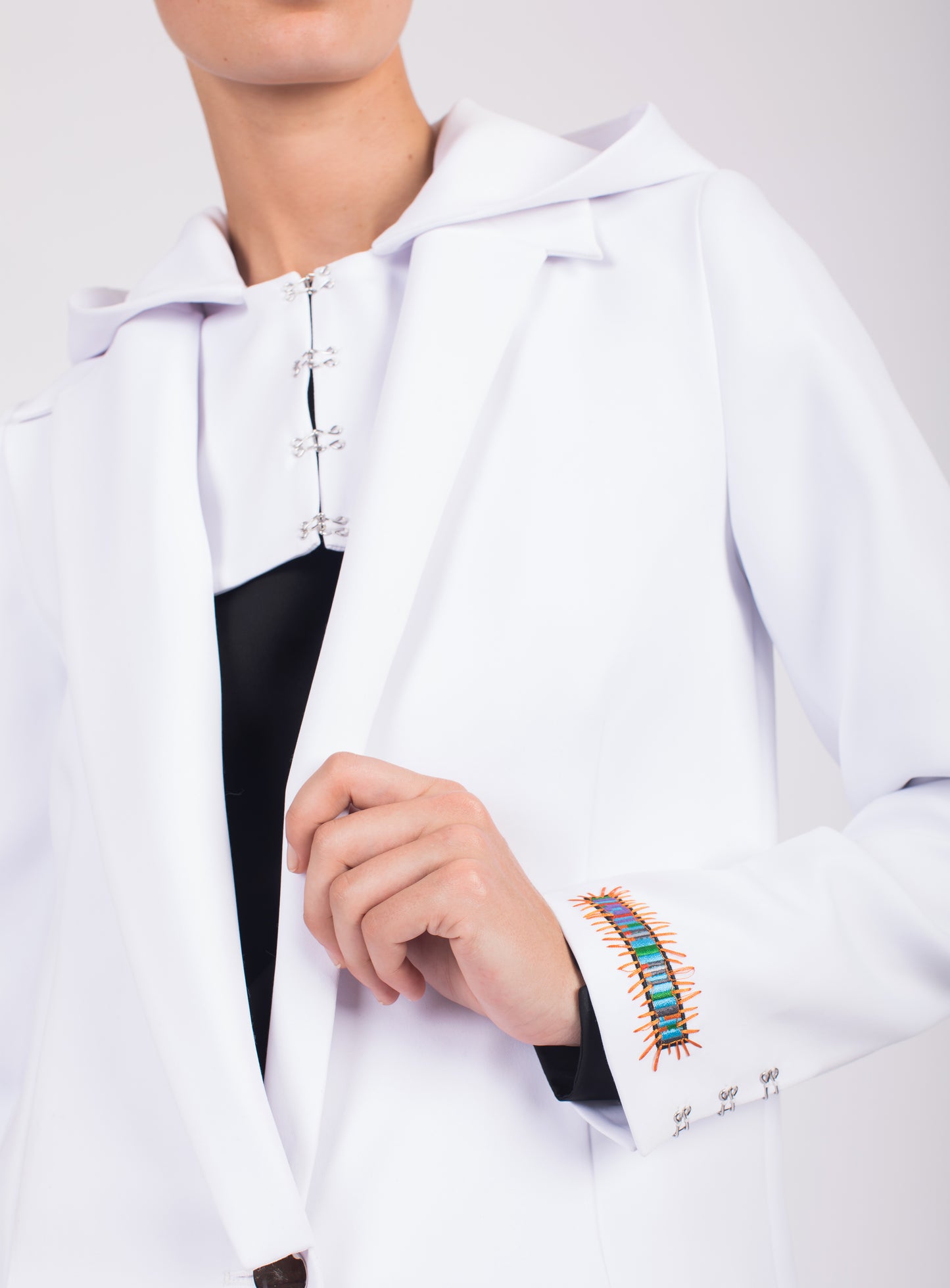HOODED FLOOR LENGTH COAT