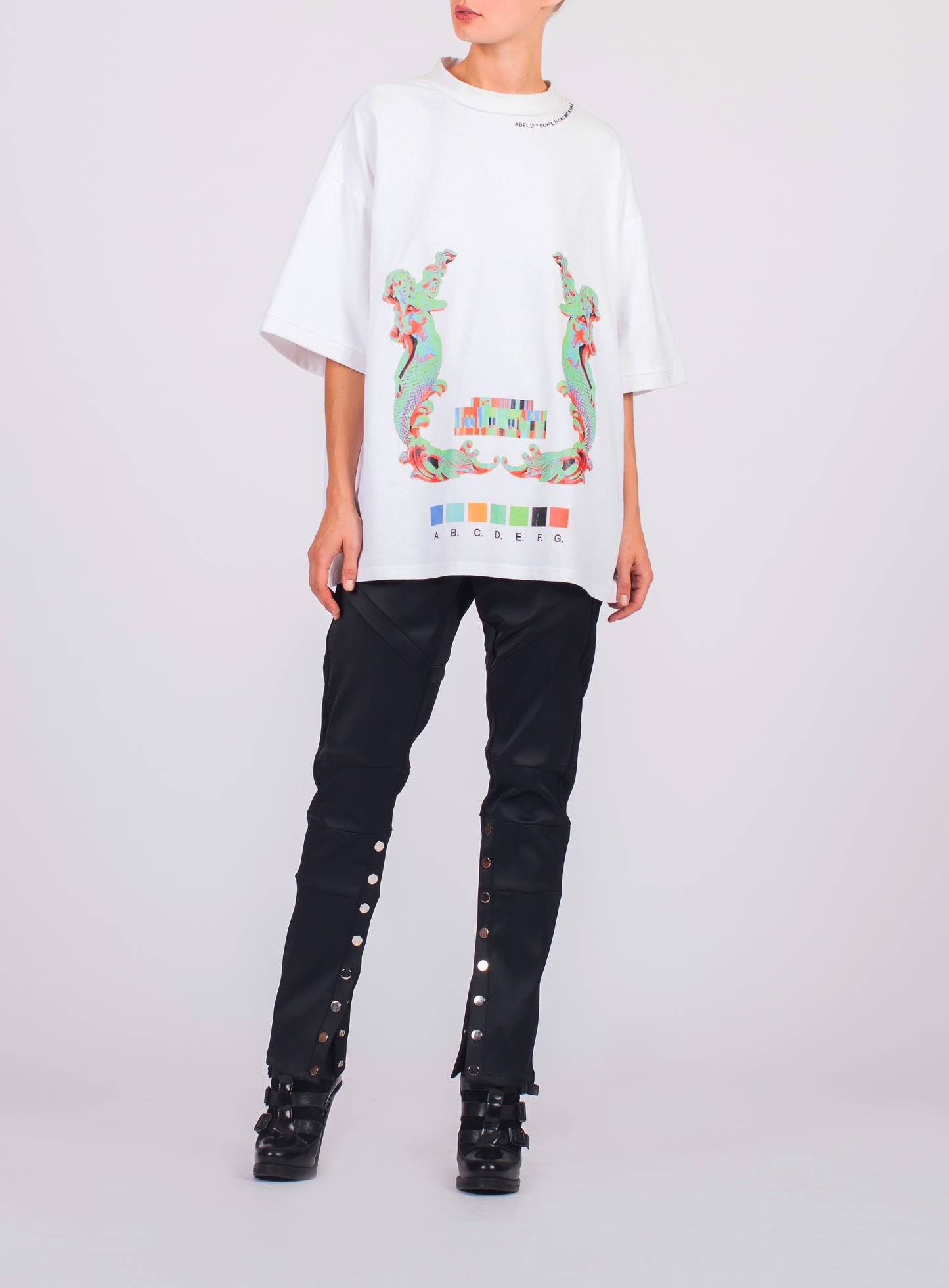UNISEX MOCK KNIT ANGEL TEE