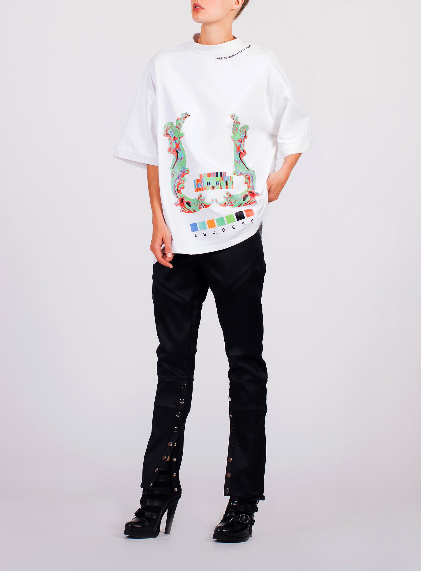 UNISEX MOCK KNIT ANGEL TEE