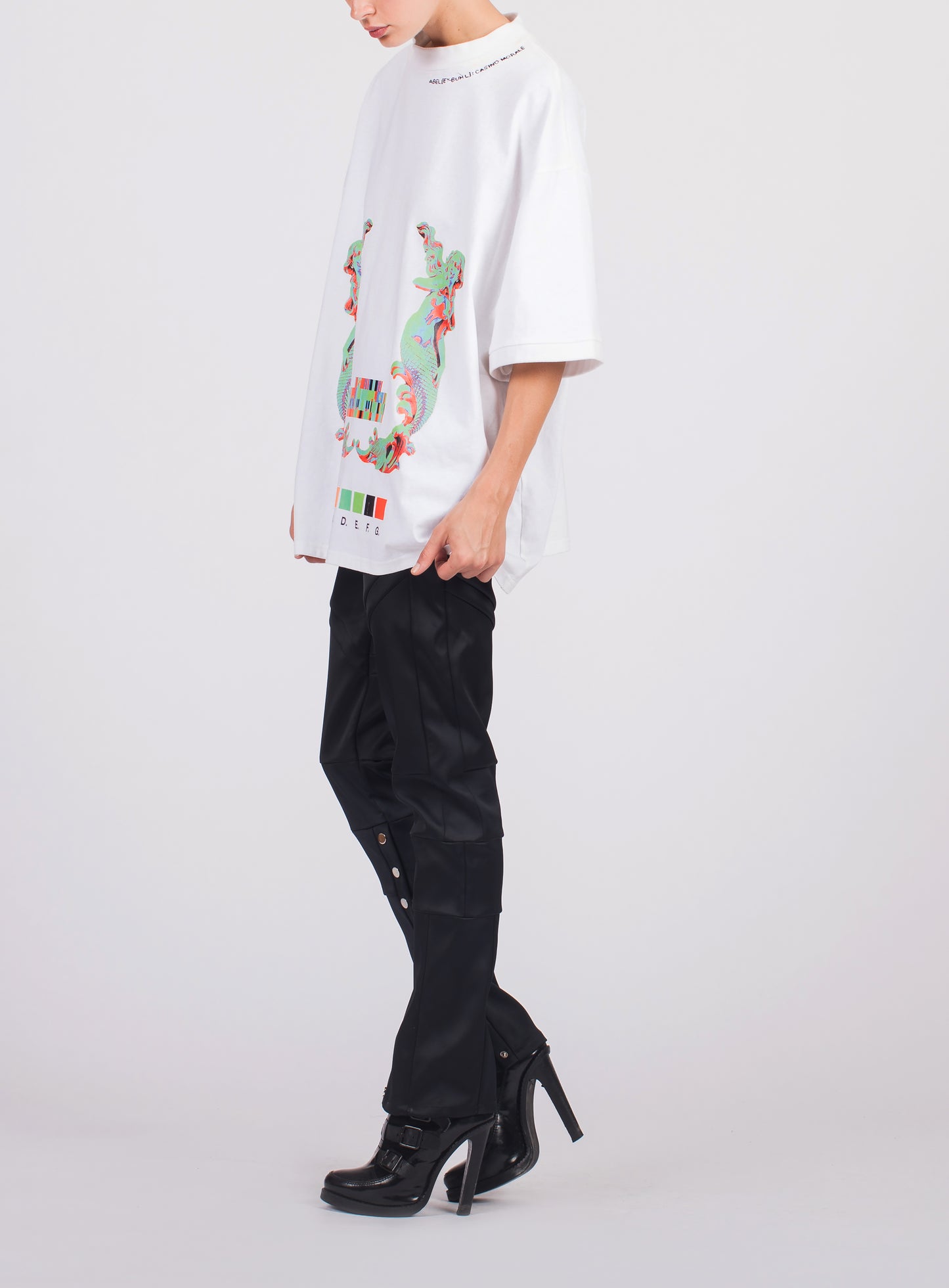 UNISEX MOCK KNIT ANGEL TEE